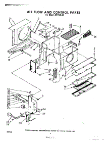 06 - Airflow And Control parts for Whirlpool Air Conditioner AHF14040 / from AppliancePartsPros.com