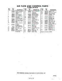 07 - Section parts for Whirlpool Air Conditioner AHF14040 / from AppliancePartsPros.com