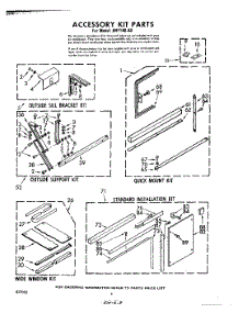 08 - Accessory Kit parts for Whirlpool Air Conditioner AHF14040 / from AppliancePartsPros.com