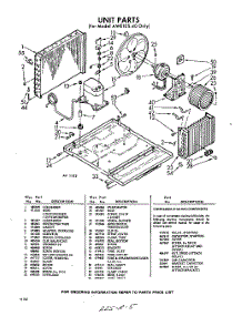 02 - Section parts for Whirlpool Air Conditioner AWE10540 / from AppliancePartsPros.com