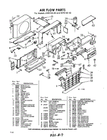 04 - Section parts for Whirlpool Air Conditioner AWE10540 / from AppliancePartsPros.com