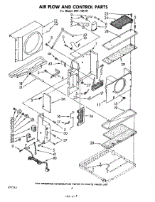04 - Air Flow And Control parts for Whirlpool Air Conditioner AHF14041 / from AppliancePartsPros.com