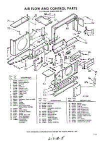 03 - Section parts for Whirlpool Air Conditioner AWH08020 / from AppliancePartsPros.com