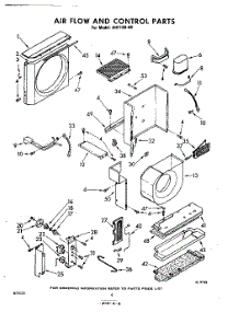 06 - Airflow And Control parts for Whirlpool Air Conditioner AHF18040 / from AppliancePartsPros.com