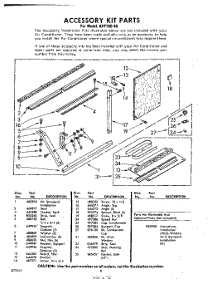 08 - Accessory Kit parts for Whirlpool Air Conditioner AHF18040 / from AppliancePartsPros.com