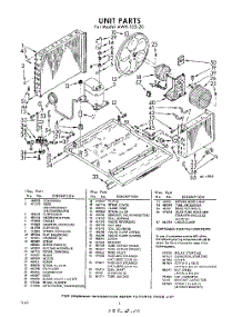 02 - Section parts for Whirlpool Air Conditioner AWH10520 / from AppliancePartsPros.com