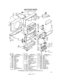 03 - Section parts for Whirlpool Air Conditioner AWH10520 / from AppliancePartsPros.com