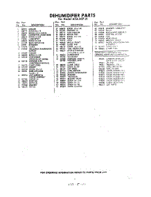 03 - Section parts for Whirlpool Dehumidifier ADAH2721 / from AppliancePartsPros.com