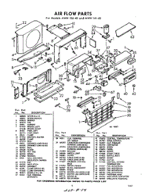 04 - Section parts for Whirlpool Air Conditioner AWH10640 / from AppliancePartsPros.com