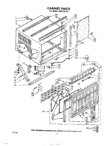02 - Cabinet parts for Whirlpool Air Conditioner AHF19040 / from AppliancePartsPros.com