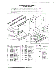 08 - Accessory Kit parts for Whirlpool Air Conditioner AHF19040 / from AppliancePartsPros.com