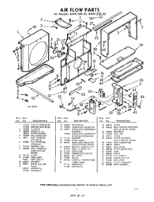 03 - Section parts for Whirlpool Air Conditioner AWH18030 / from AppliancePartsPros.com