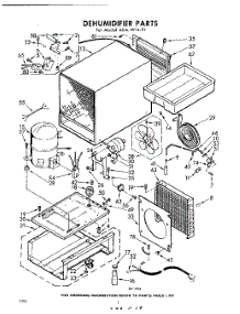 02 - Section parts for Whirlpool Dehumidifier ADAW1421 / from AppliancePartsPros.com