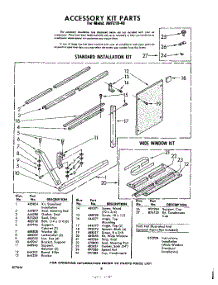 08 - Accessory Kit parts for Whirlpool Air Conditioner AHF21040 / from AppliancePartsPros.com