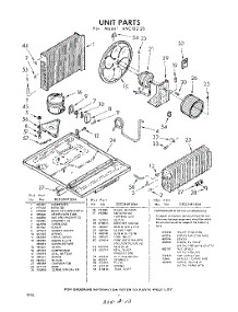 04 - Section parts for Whirlpool Air Conditioner AVC10220 / from AppliancePartsPros.com