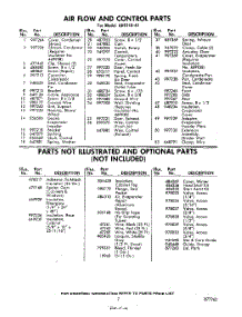 07 - Lit / Optional parts for Whirlpool Air Conditioner AHF21041 / from AppliancePartsPros.com
