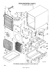 02 - Section parts for Whirlpool Dehumidifier ADAW1520 / from AppliancePartsPros.com