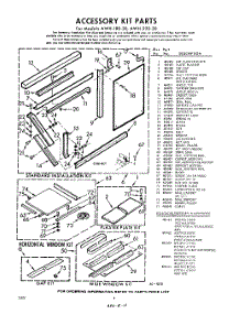04 - Section parts for Whirlpool Air Conditioner AWH22030 / from AppliancePartsPros.com