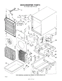 02 - Section parts for Whirlpool Dehumidifier ADAW1521 / from AppliancePartsPros.com