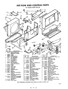 03 - Section parts for Whirlpool Air Conditioner AWH27030 / from AppliancePartsPros.com