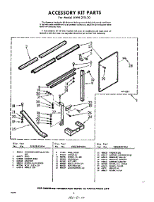 04 - Section parts for Whirlpool Air Conditioner AWH27030 / from AppliancePartsPros.com
