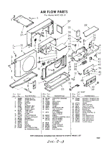 03 - Section parts for Whirlpool Air Conditioner AVC10321 / from AppliancePartsPros.com