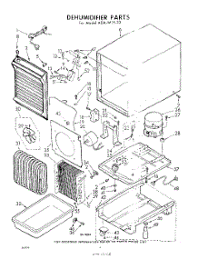 02 - Section parts for Whirlpool Dehumidifier ADAW1523 / from AppliancePartsPros.com