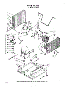 04 - Unit parts for Whirlpool Air Conditioner AHF25041 / from AppliancePartsPros.com