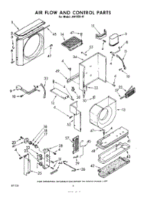 06 - Air Flow And Control parts for Whirlpool Air Conditioner AHF25041 / from AppliancePartsPros.com