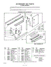 08 - Accessory Kits parts for Whirlpool Air Conditioner AHF25041 / from AppliancePartsPros.com