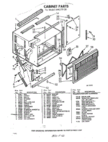 02 - Section parts for Whirlpool Air Conditioner AWL17930 / from AppliancePartsPros.com