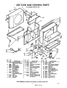 03 - Section parts for Whirlpool Air Conditioner AWL17930 / from AppliancePartsPros.com
