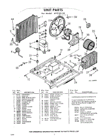 02 - Unit parts for Whirlpool Air Conditioner AVC10590 / from AppliancePartsPros.com