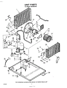 02 - Unit parts for Whirlpool Air Conditioner AHF29040 / from AppliancePartsPros.com
