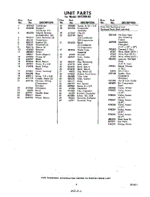 03 - Lit / Optional parts for Whirlpool Air Conditioner AHF29040 / from AppliancePartsPros.com