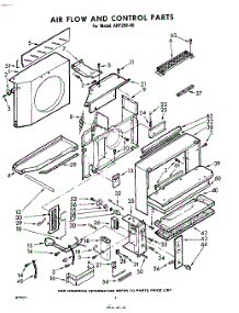 04 - Airflow And Control parts for Whirlpool Air Conditioner AHF29040 / from AppliancePartsPros.com