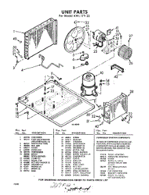 04 - Section parts for Whirlpool Air Conditioner AWL17933 / from AppliancePartsPros.com