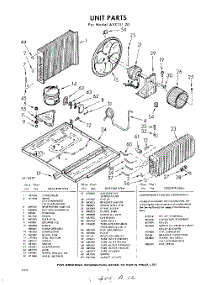 02 - Section parts for Whirlpool Air Conditioner AVC11120 / from AppliancePartsPros.com