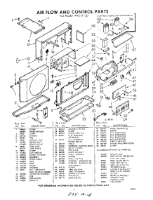 03 - Section parts for Whirlpool Air Conditioner AVC11120 / from AppliancePartsPros.com