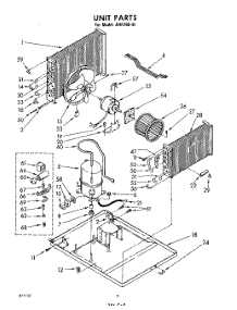 02 - Unit parts for Whirlpool Air Conditioner AHF29041 / from AppliancePartsPros.com