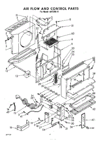 04 - Air Flow And Control parts for Whirlpool Air Conditioner AHF29041 / from AppliancePartsPros.com