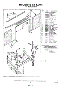 06 - Mounting parts for Whirlpool Air Conditioner AHF29041 / from AppliancePartsPros.com