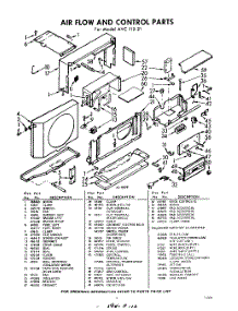 03 - Section parts for Whirlpool Air Conditioner AVC11221 / from AppliancePartsPros.com