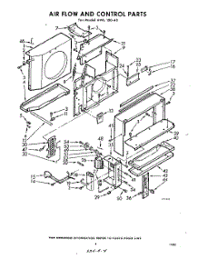 04 - Air Flow And Control parts for Whirlpool Air Conditioner AWL18040 / from AppliancePartsPros.com