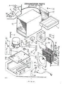 02 - Section parts for Whirlpool Dehumidifier ADAW2025 / from AppliancePartsPros.com