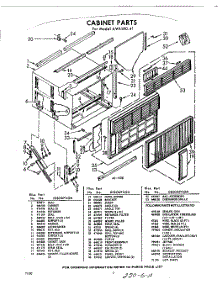 02 - Cabinet , Lit / Optional parts for Whirlpool Air Conditioner AWL18041 / from AppliancePartsPros.com