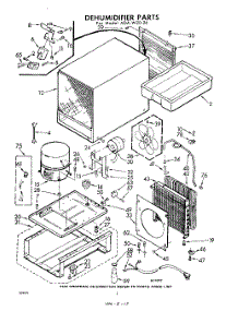 02 - Section parts for Whirlpool Dehumidifier ADAW2026 / from AppliancePartsPros.com