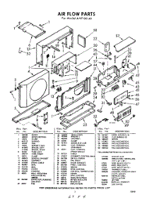 03 - Section parts for Whirlpool Air Conditioner AVC15040 / from AppliancePartsPros.com