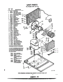 03 - Unit parts for Whirlpool Air Conditioner AWL18140 / from AppliancePartsPros.com