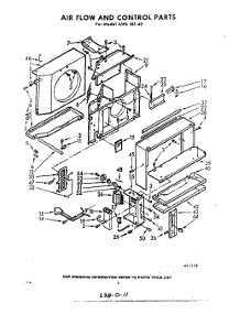 04 - Air Flow And Control parts for Whirlpool Air Conditioner AWL18140 / from AppliancePartsPros.com